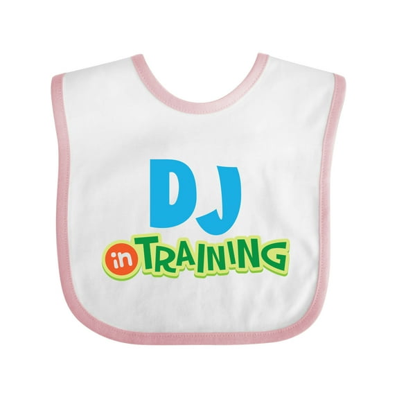 Inktastic DJ in Training Boys or Girls Baby Bib