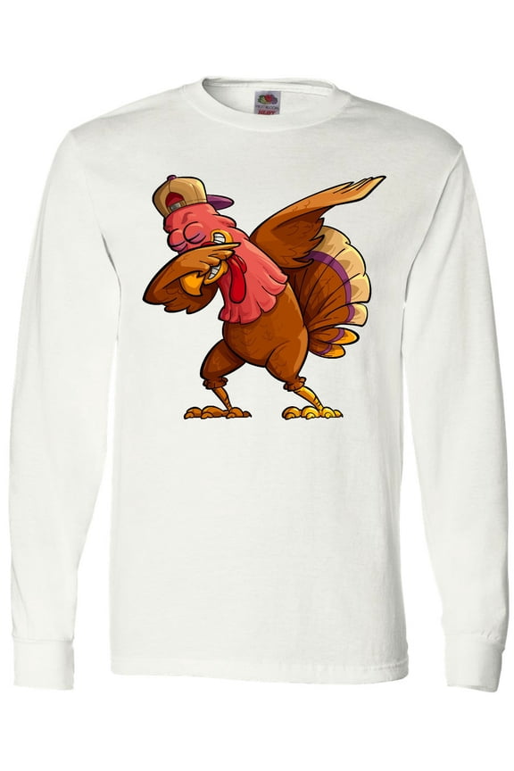 Dabbing Turkey Thanksgiving Long Sleeve T-Shirt
