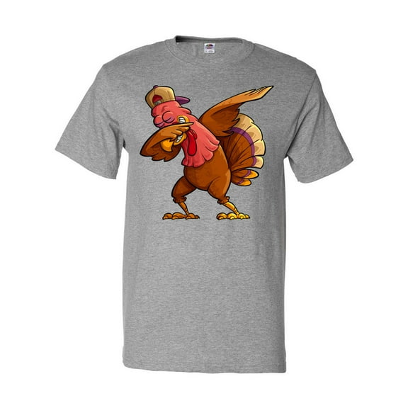 Inktastic Dabbing Turkey Thanksgiving T-Shirt