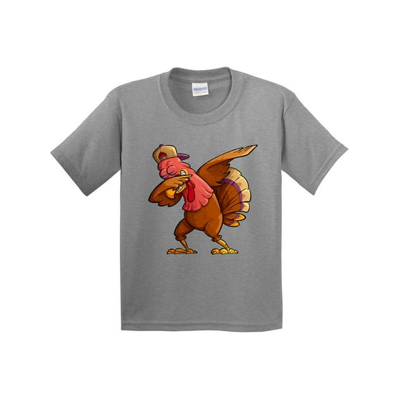 Inktastic Dabbing Turkey Thanksgiving Youth T-Shirt