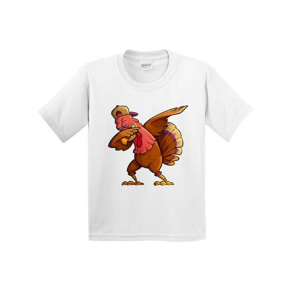 Inktastic Dabbing Turkey Thanksgiving Youth T-Shirt