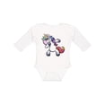 thumbnail image 1 of Inktastic Dabbing Unicorn Boys or Girls Long Sleeve Baby Bodysuit, 1 of 5