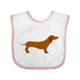 thumbnail image 1 of Inktastic Dachshund Boys or Girls Baby Bib, 1 of 4