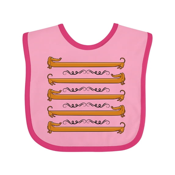 Inktastic Dachshund Dog Funny Puppy Boys or Girls Baby Bib