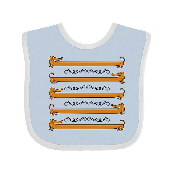 Inktastic Dachshund Dog Funny Puppy Boys or Girls Baby Bib