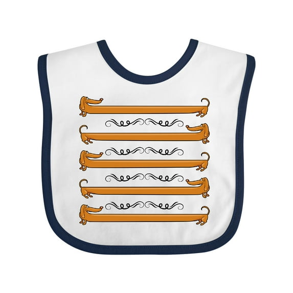 Inktastic Dachshund Dog Funny Puppy Boys or Girls Baby Bib