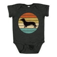 thumbnail image 1 of Inktastic Dachshund Dog Retro Sunset Boys or Girls Baby Bodysuit, 1 of 5