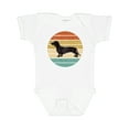 thumbnail image 1 of Inktastic Dachshund Dog Retro Sunset Boys or Girls Baby Bodysuit, 1 of 5