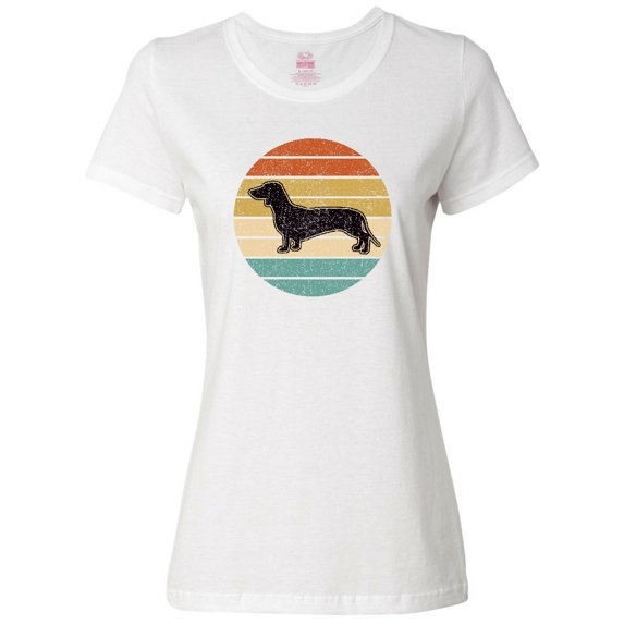 Inktastic Dachshund Dog Retro Sunset Women's T-Shirt