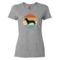 thumbnail image 1 of Inktastic Dachshund Dog Retro Sunset Women's T-Shirt, 1 of 5