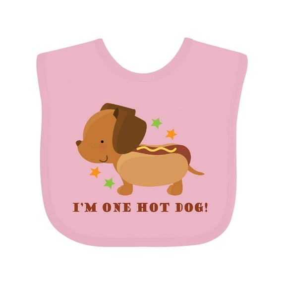 Inktastic Dachshund Hot Dog Funny Boys or Girls Baby Bib