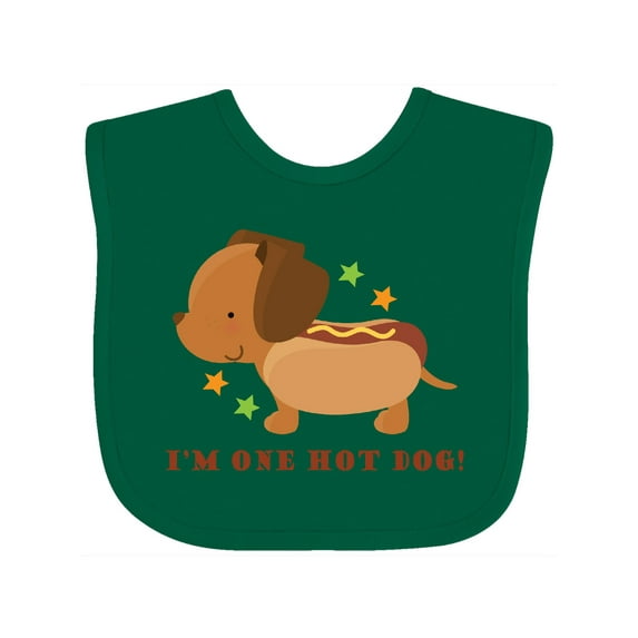 Inktastic Dachshund Hot Dog Funny Boys or Girls Baby Bib
