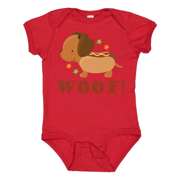 Inktastic Dachshund Hot Dog Funny Boys or Girls Baby Bodysuit