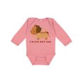thumbnail image 1 of Inktastic Dachshund Hot Dog Funny Boys or Girls Long Sleeve Baby Bodysuit, 1 of 5