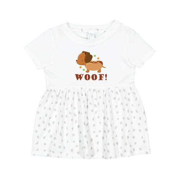 Inktastic Dachshund Hot Dog Funny Girls Baby Dress