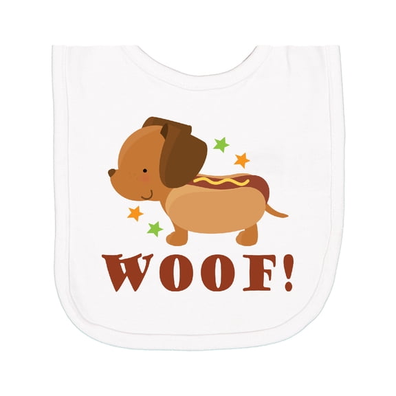 Inktastic Dachshund Hot Dog Funny Newborn Bib
