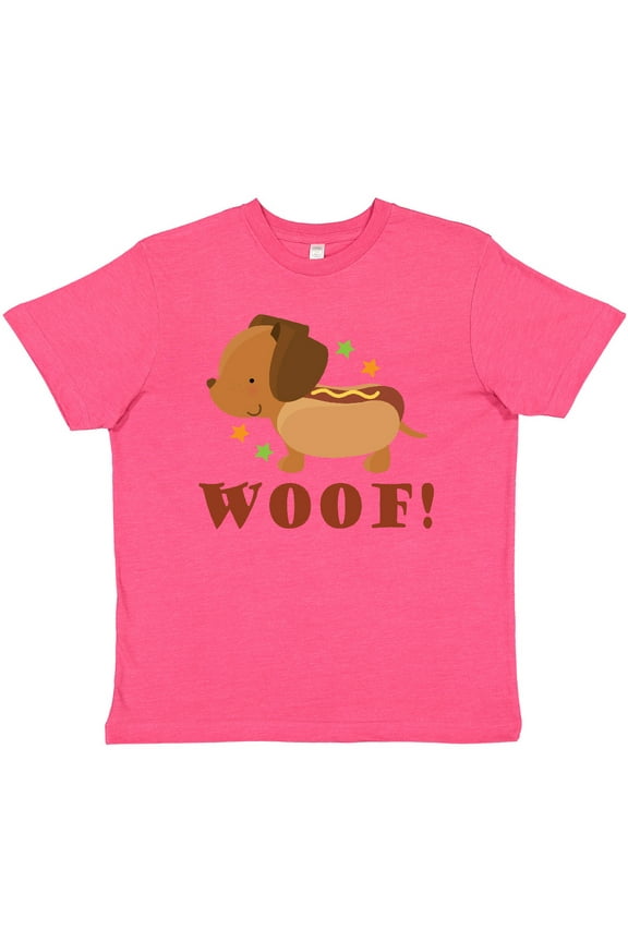 Dachshund Hot Dog Funny Youth T-Shirt