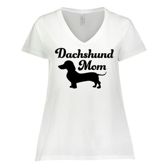 Inktastic Dachshund Mom Women's Plus Size V-Neck T-Shirt