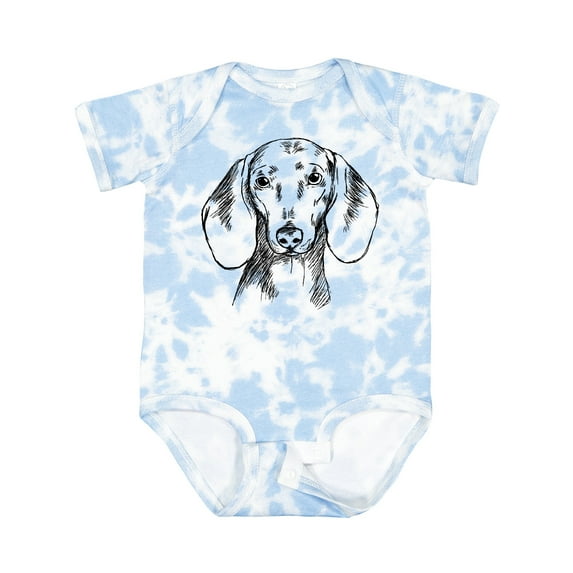 Inktastic Dachshund Sketch Portrait Boys or Girls Baby Bodysuit