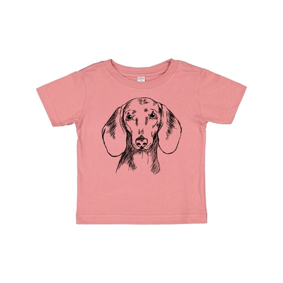 Inktastic Dachshund Sketch Portrait Boys or Girls Baby T-Shirt