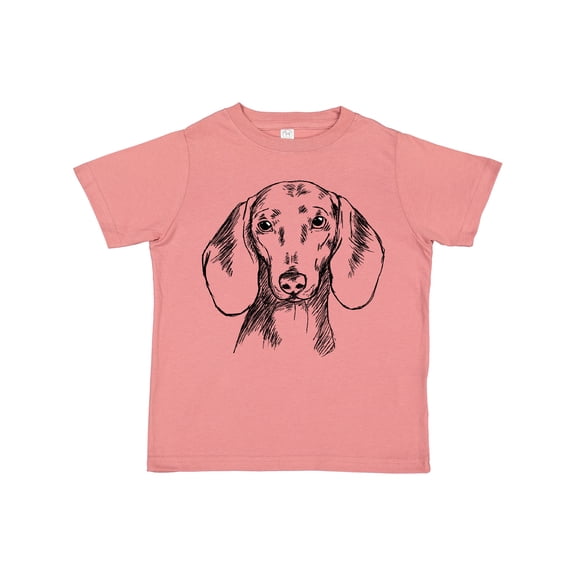 Inktastic Dachshund Sketch Portrait Boys or Girls Toddler T-Shirt