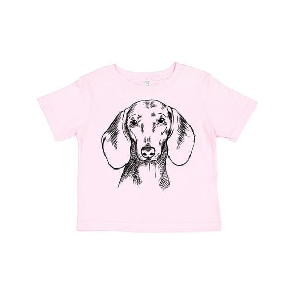 Inktastic Dachshund Sketch Portrait Boys or Girls Toddler T-Shirt