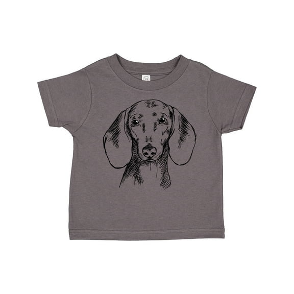 Inktastic Dachshund Sketch Portrait Boys or Girls Toddler T-Shirt