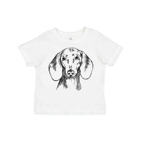 Inktastic Dachshund Sketch Portrait Boys or Girls Toddler T-Shirt