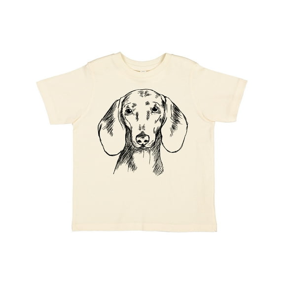 Inktastic Dachshund Sketch Portrait Boys or Girls Toddler T-Shirt