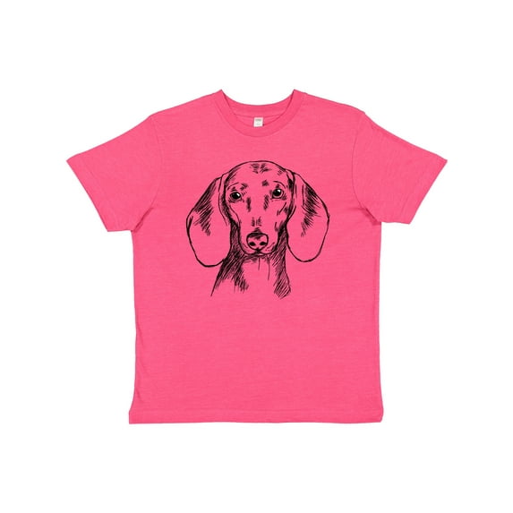 Inktastic Dachshund Sketch Portrait Youth T-Shirt