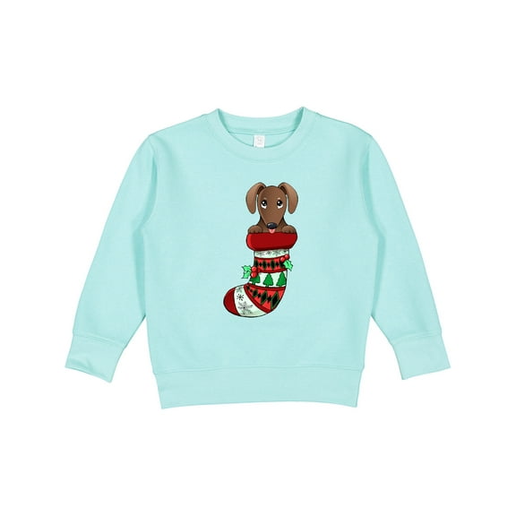 Inktastic Dachshund in a Christmas Holiday Stocking Toddler Sweatshirt