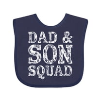 Inktastic Dad and Son Squad Boys Baby Bib