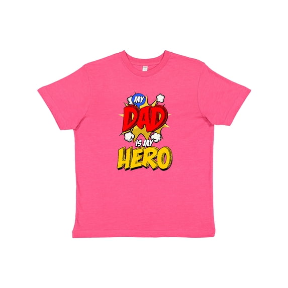 Inktastic Dad is My Hero Youth T-Shirt