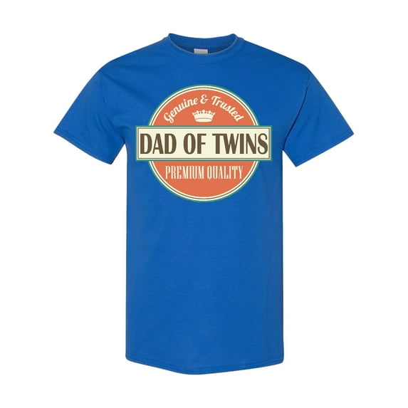 Inktastic Dad of Twins Vintage T-Shirt
