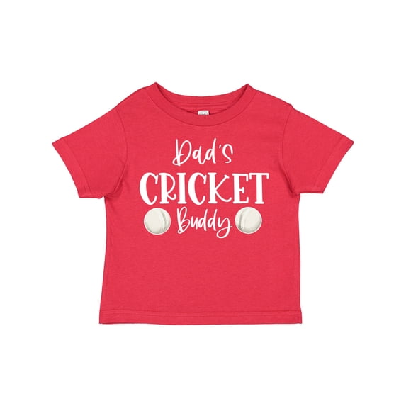 Inktastic Dad's Cricket Buddy Boys or Girls Toddler T-Shirt