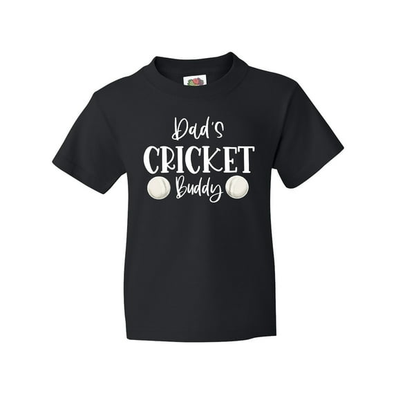 Inktastic Dad's Cricket Buddy Youth T-Shirt