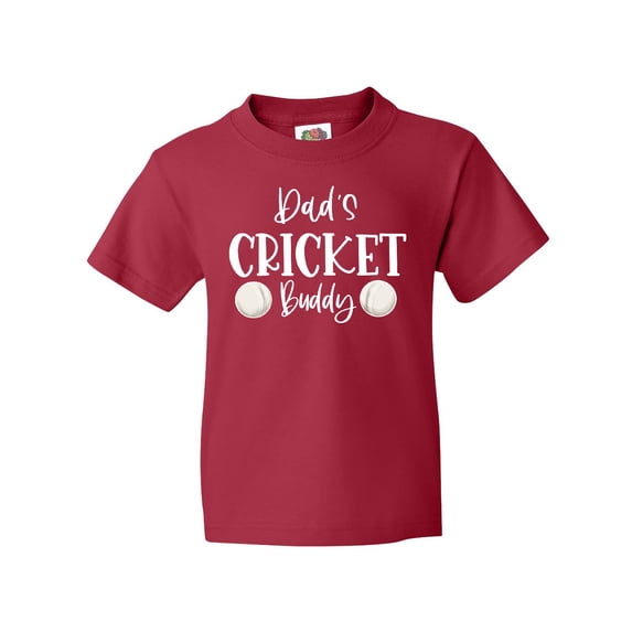Inktastic Dad's Cricket Buddy Youth T-Shirt