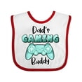 thumbnail image 1 of Inktastic Dad's Gaming Buddy Aqua Controller Boys or Girls Baby Bib, 1 of 4