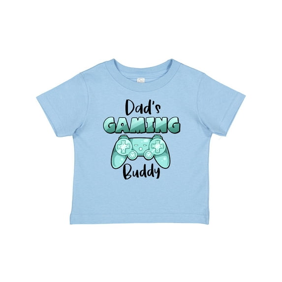 Inktastic Dad's Gaming Buddy- Aqua Controller Boys or Girls Baby T-Shirt