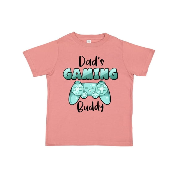 Inktastic Dad's Gaming Buddy- Aqua Controller Boys or Girls Toddler T-Shirt
