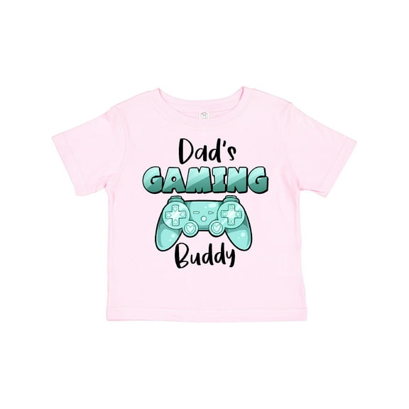 Inktastic Dad's Gaming Buddy- Aqua Controller Boys or Girls Toddler T-Shirt