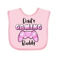 thumbnail image 1 of Inktastic Dad's Gaming Buddy- Pink Controller Boys or Girls Baby Bib, 1 of 4