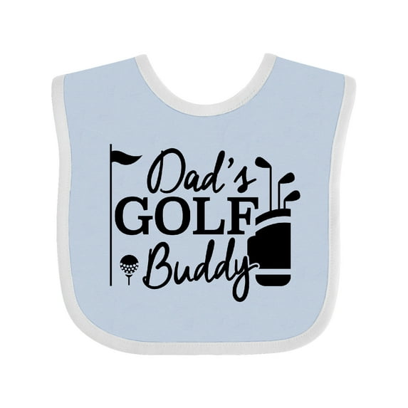 Inktastic Dad's Golf Buddy Boys or Girls Baby Bib