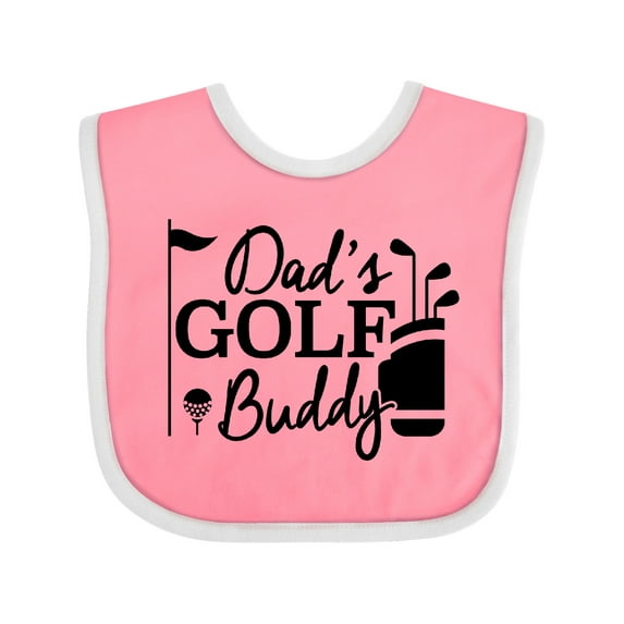 Inktastic Dad's Golf Buddy Boys or Girls Baby Bib