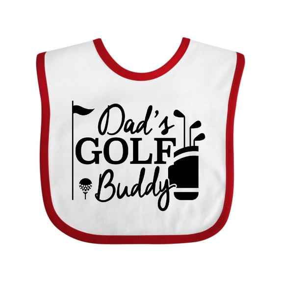 Inktastic Dad's Golf Buddy Boys or Girls Baby Bib