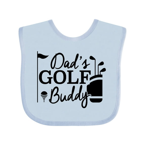 Inktastic Dad's Golf Buddy Boys or Girls Baby Bib