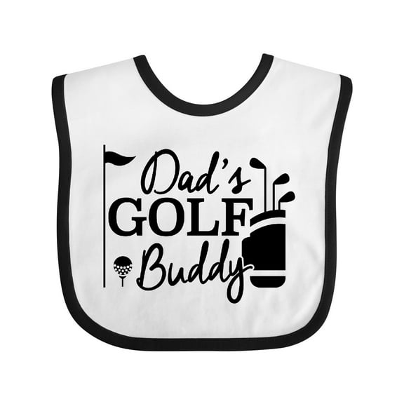 Inktastic Dad's Golf Buddy Boys or Girls Baby Bib