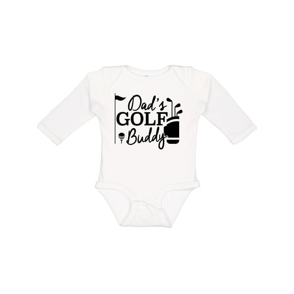 Inktastic Dad's Golf Buddy Boys or Girls Long Sleeve Baby Bodysuit