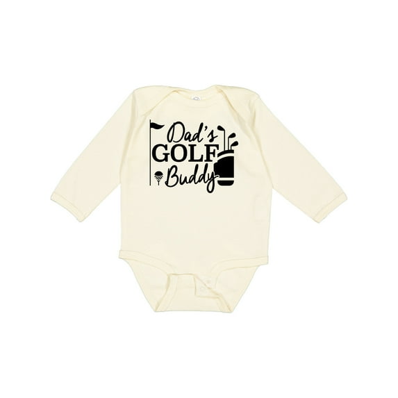 Inktastic Dad's Golf Buddy Boys or Girls Long Sleeve Baby Bodysuit