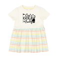thumbnail image 1 of Inktastic Dad's Golf Buddy Girls Baby Dress, 1 of 5